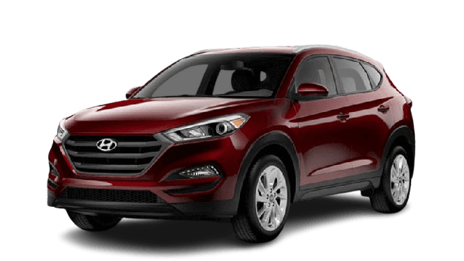 Red Huyndai Tucson at PD Garage